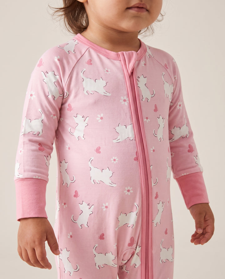 Sweet Kitten Hearts Bamboo Convertible Zippy