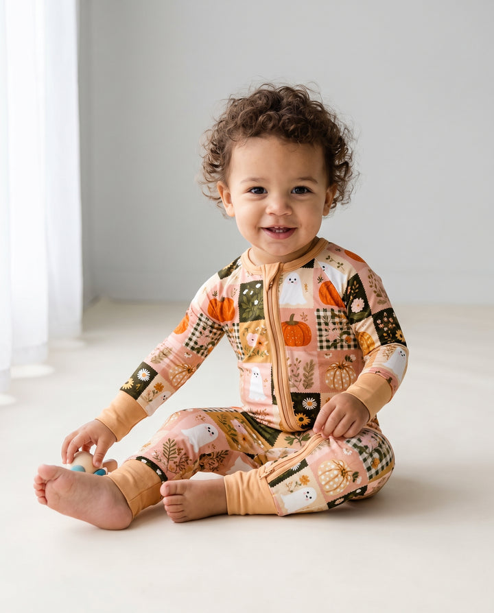 Cottage Ghost Patchwork Bamboo Convertible Zippy