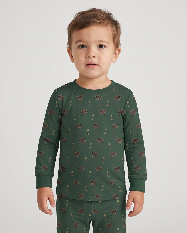Timothy’s Woodland Wishes Bamboo Two Piece Long Sleeve Pajama Set