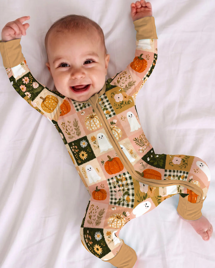 Cottage Ghost Patchwork Bamboo Convertible Zippy