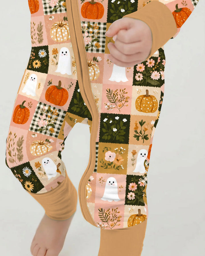Cottage Ghost Patchwork Bamboo Convertible Zippy