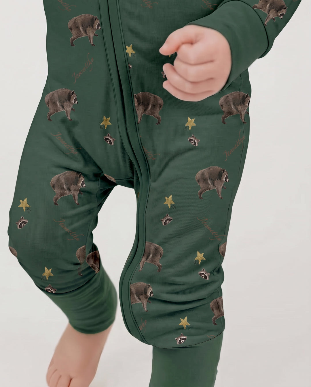 Timothy’s Woodland Wishes Bamboo Convertible Zipper Romper