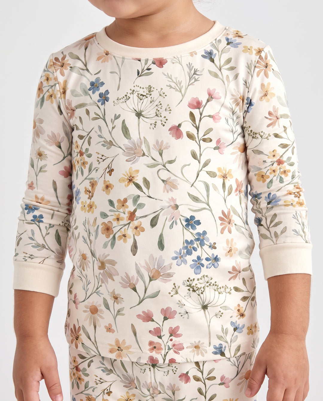 Wildflower Meadow Bliss Bamboo Two Piece Long Sleeve Pajama Set