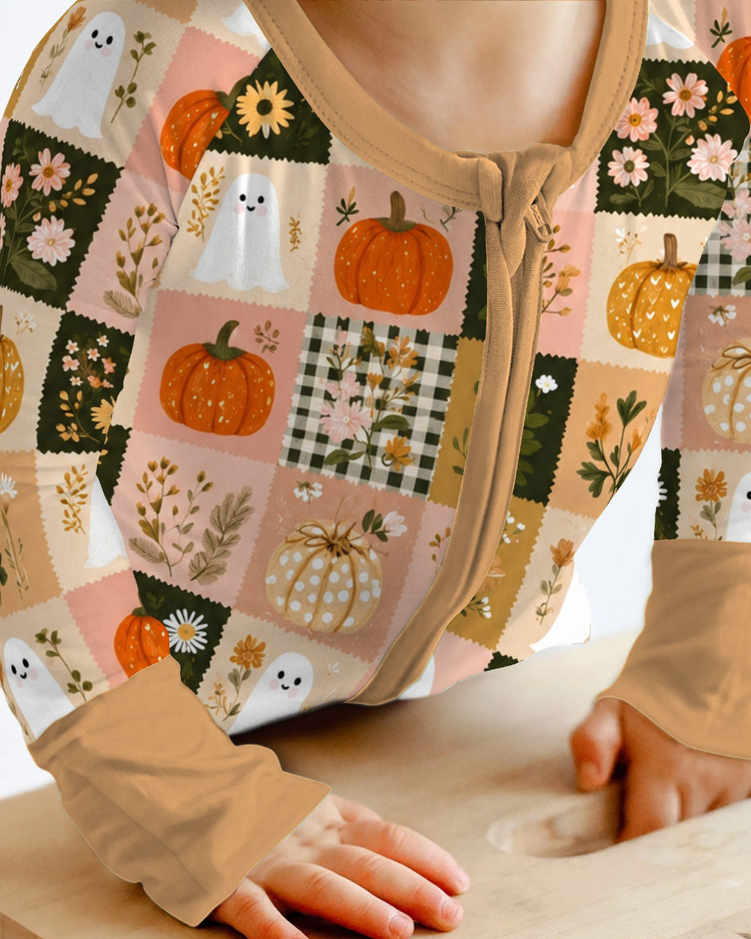 Cottage Ghost Patchwork Bamboo Convertible Zippy