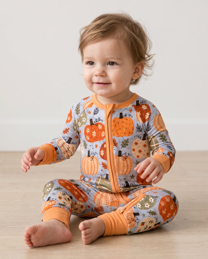 Harvest Pumpkin Patch Bamboo Convertible Zippy