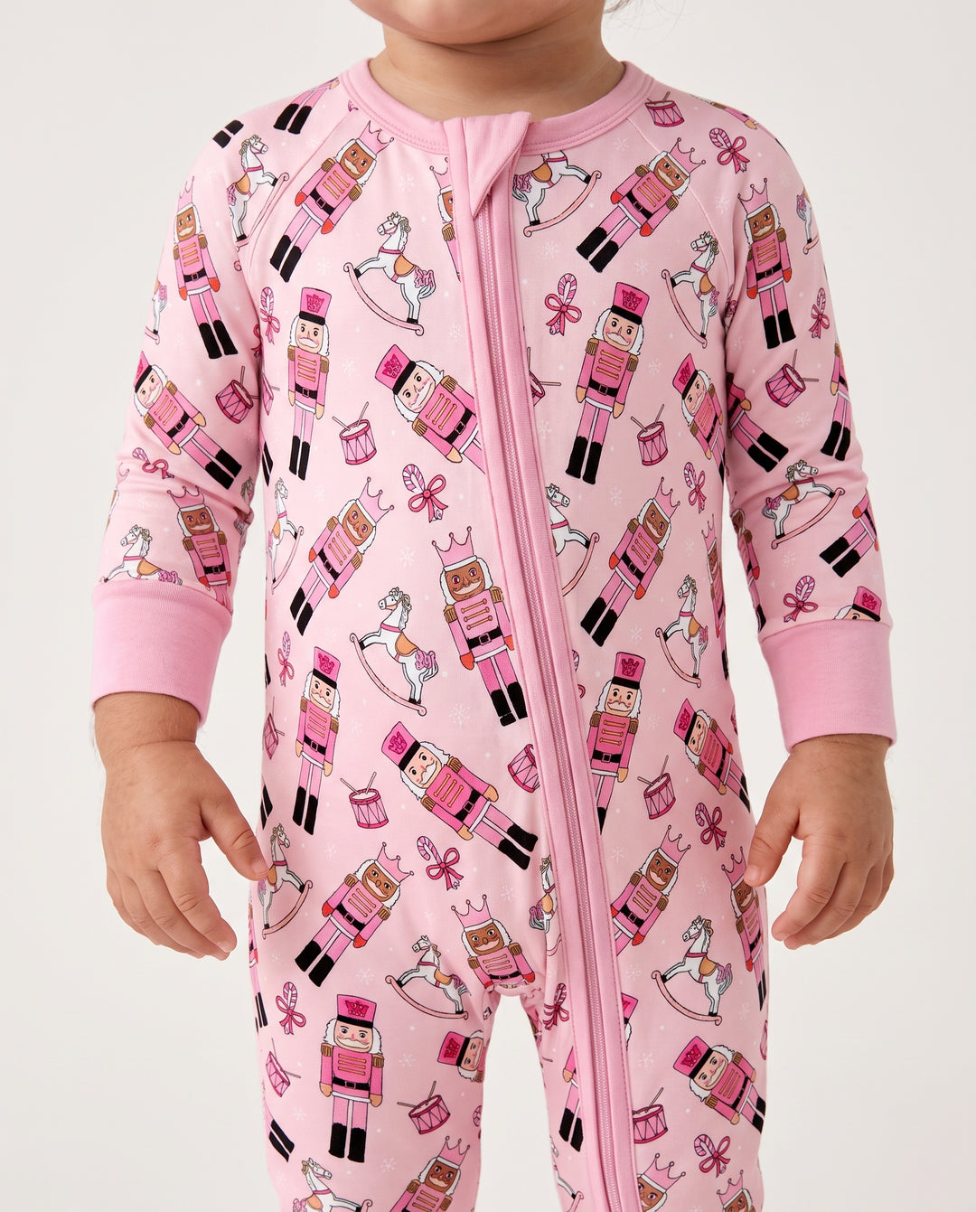 Pink Nutcracker Holiday March Bamboo Convertible Zippy