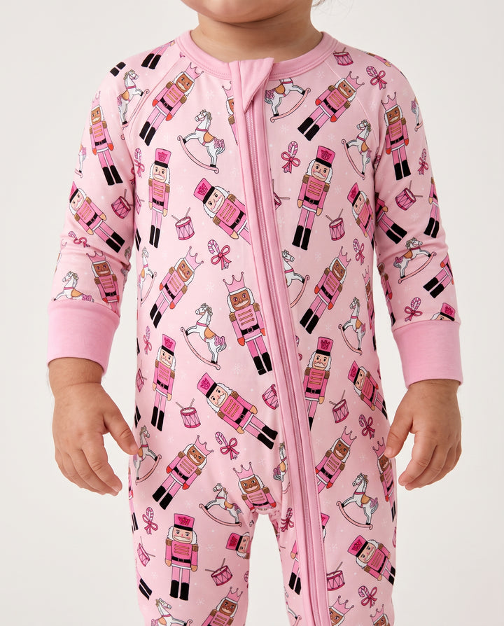 Pink Nutcracker Holiday March Bamboo Convertible Zippy