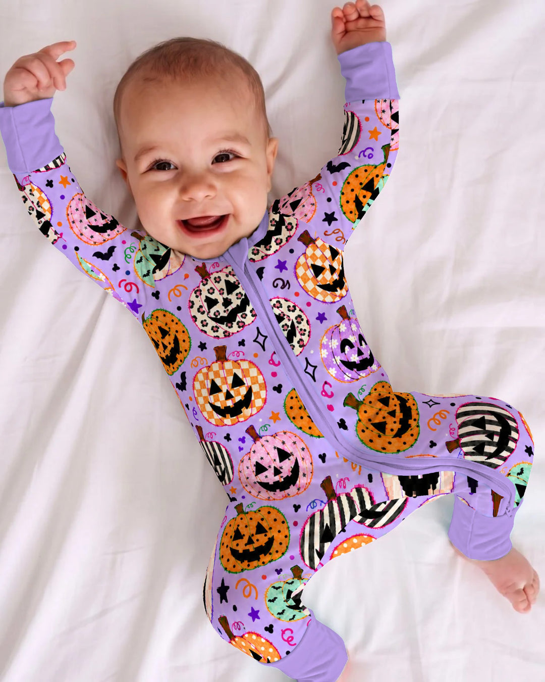 Patchwork Jack O’ Lantern Party Bamboo Convertible Zippy