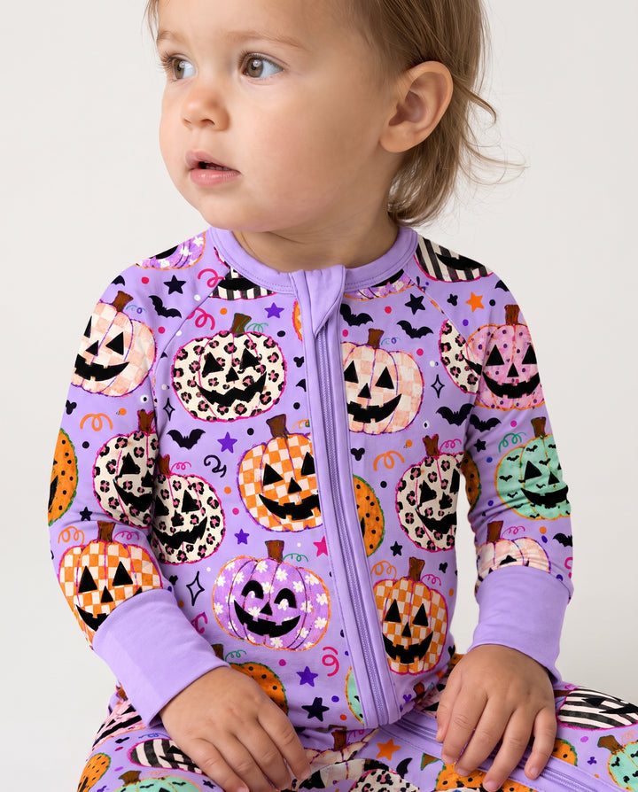 Patchwork Jack O’ Lantern Party Bamboo Convertible Zippy