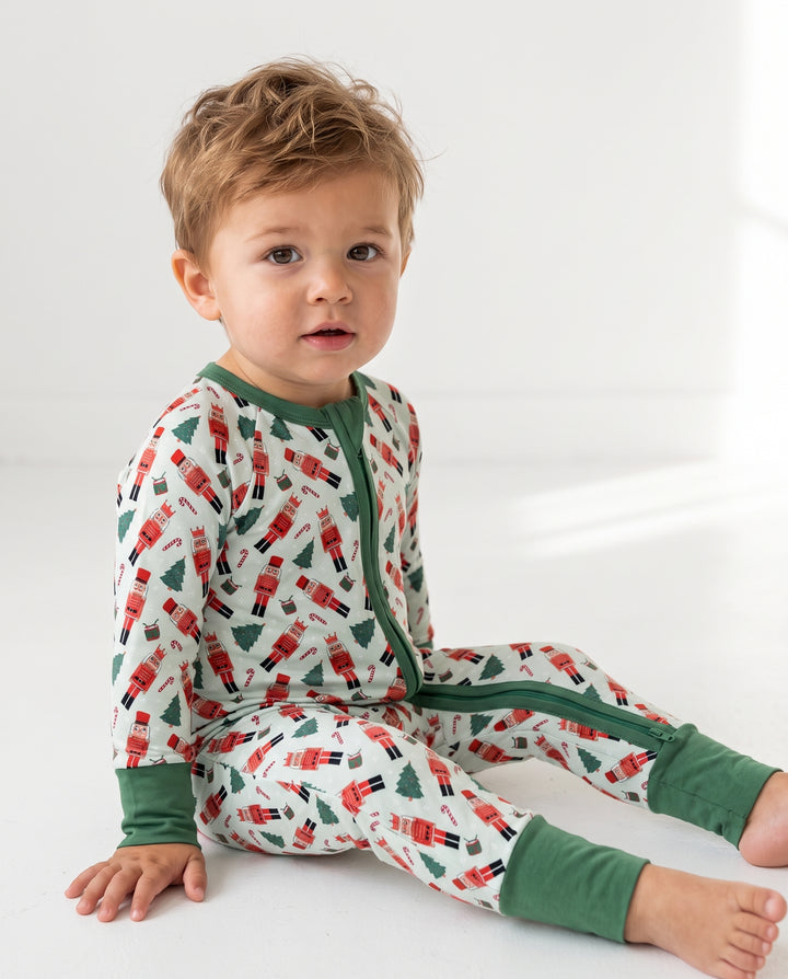 Green Nutcracker Holiday March Bamboo Convertible Zippy