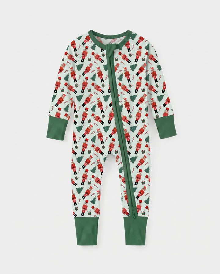 Green Nutcracker Holiday March Bamboo Convertible Zippy