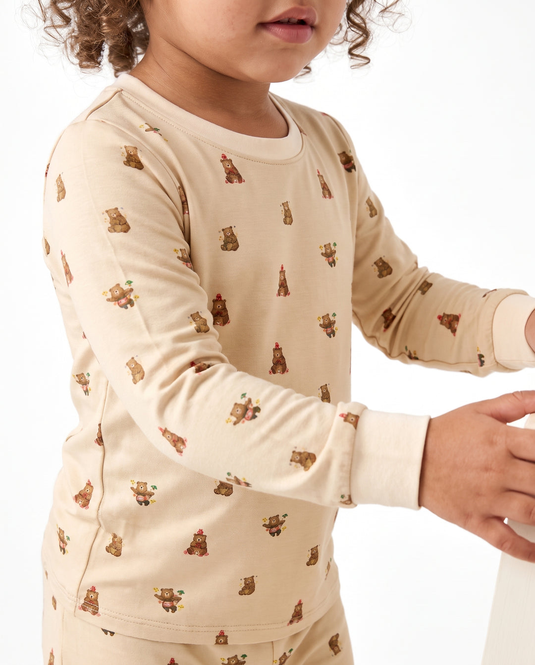 Little Bear Play Days Bamboo Two Piece Long Sleeve Pajama Set