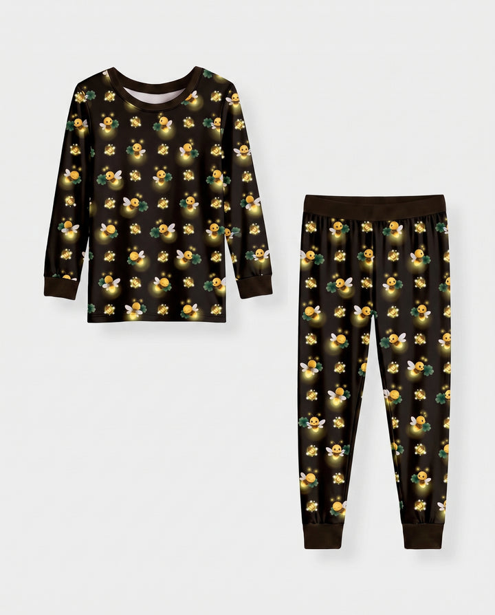 Firefly Lantern Glow Bamboo Two Piece Long Sleeve Pajama Set