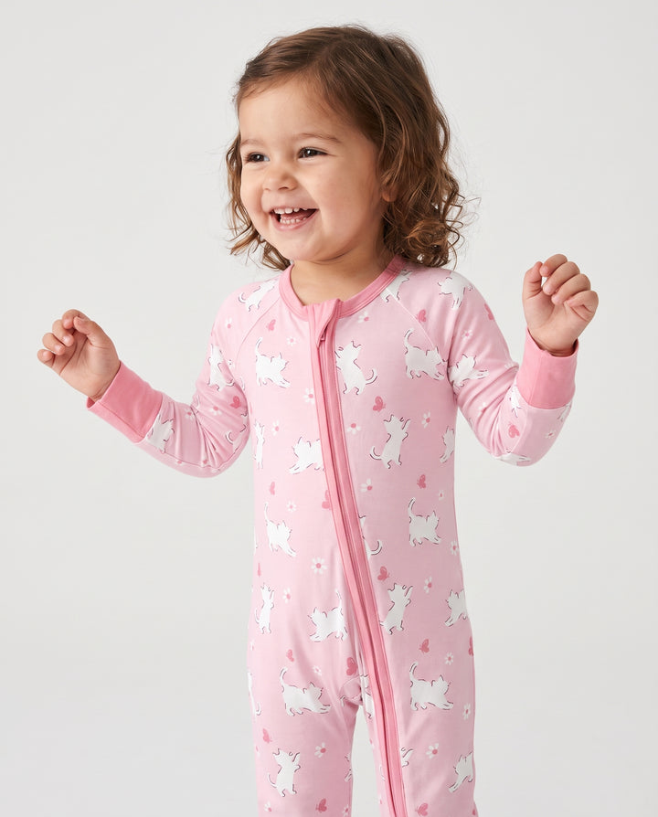 Sweet Kitten Hearts Bamboo Convertible Zippy