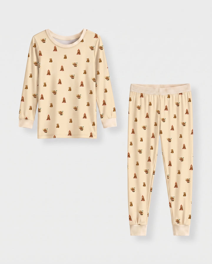 Little Bear Play Days Bamboo Two Piece Long Sleeve Pajama Set