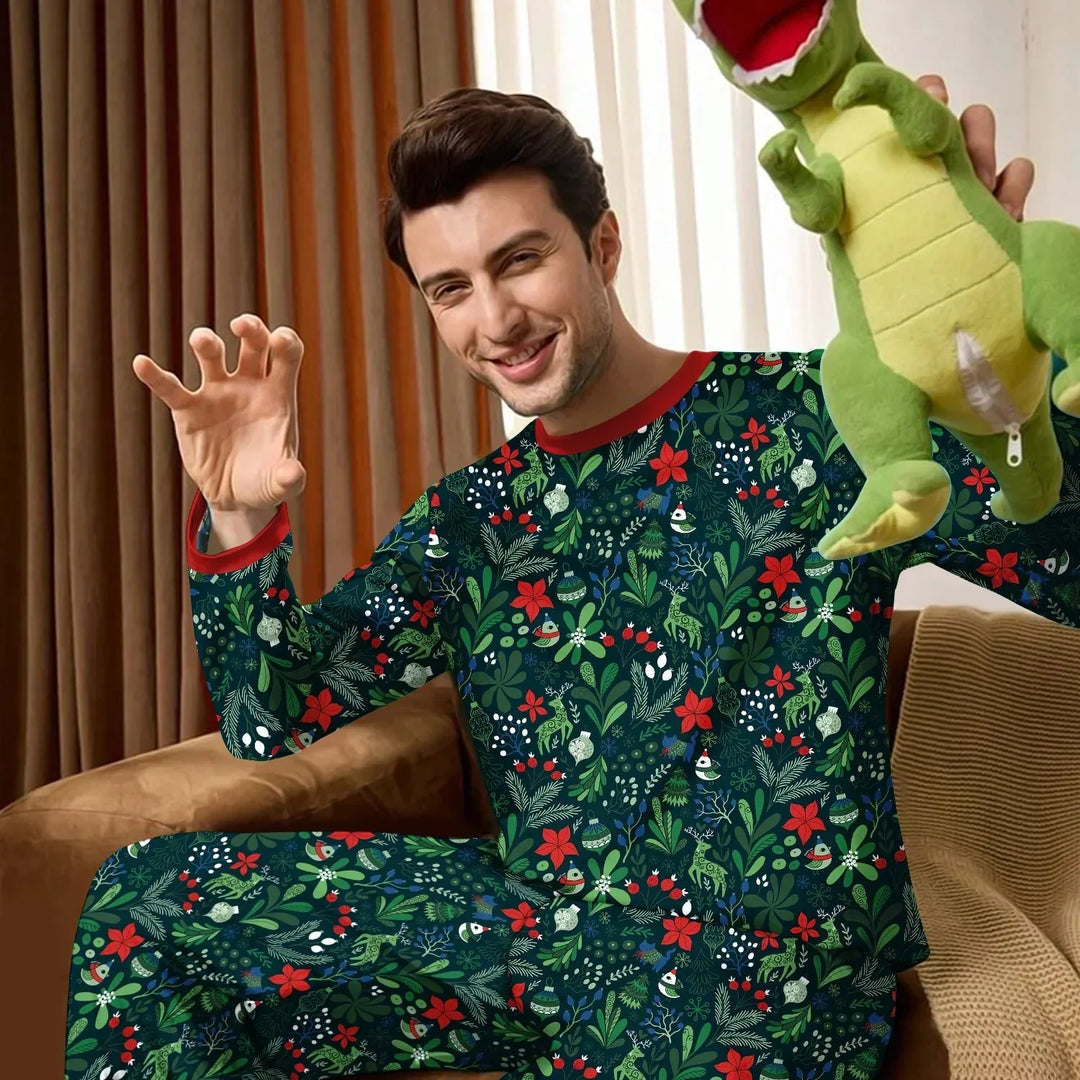 Garden of Joy Men's Pajama Set , Garden of Joy Men's Pajama Set - Only Shirt / XS