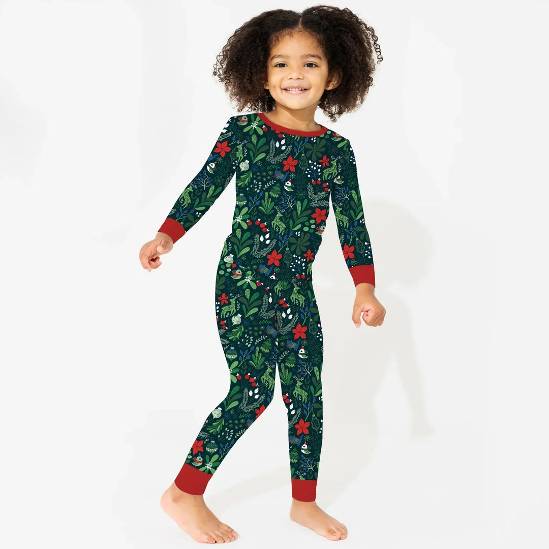 Garden of Joy Two Piece Long Sleeve Pajama Set , Garden of Joy Two Piece Long Sleeve Pajama Set - 12-18M