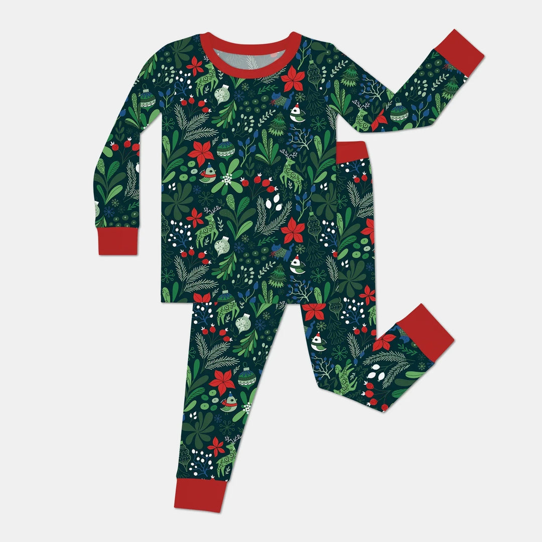 Garden of Joy Two Piece Long Sleeve Pajama Set , Garden of Joy Two Piece Long Sleeve Pajama Set - 12-18M