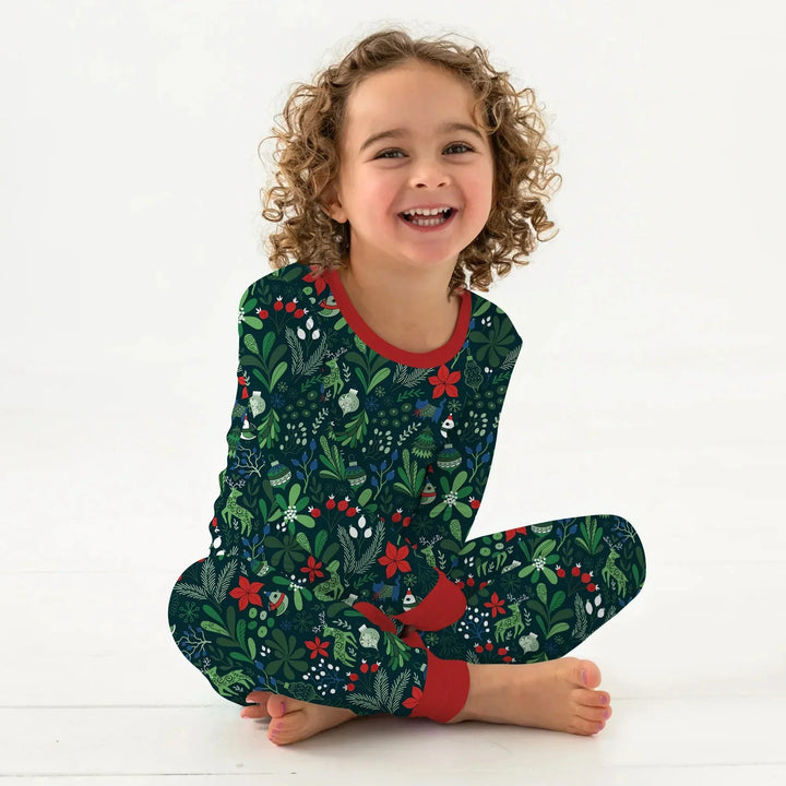Garden of Joy Two Piece Long Sleeve Pajama Set , Garden of Joy Two Piece Long Sleeve Pajama Set - 12-18M