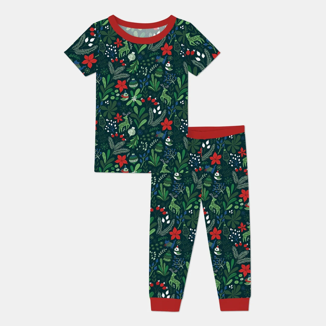 Garden of Joy Two Piece Short Sleeve Pajama Set , Garden of Joy Two Piece Short Sleeve Pajama Set - 12-18M