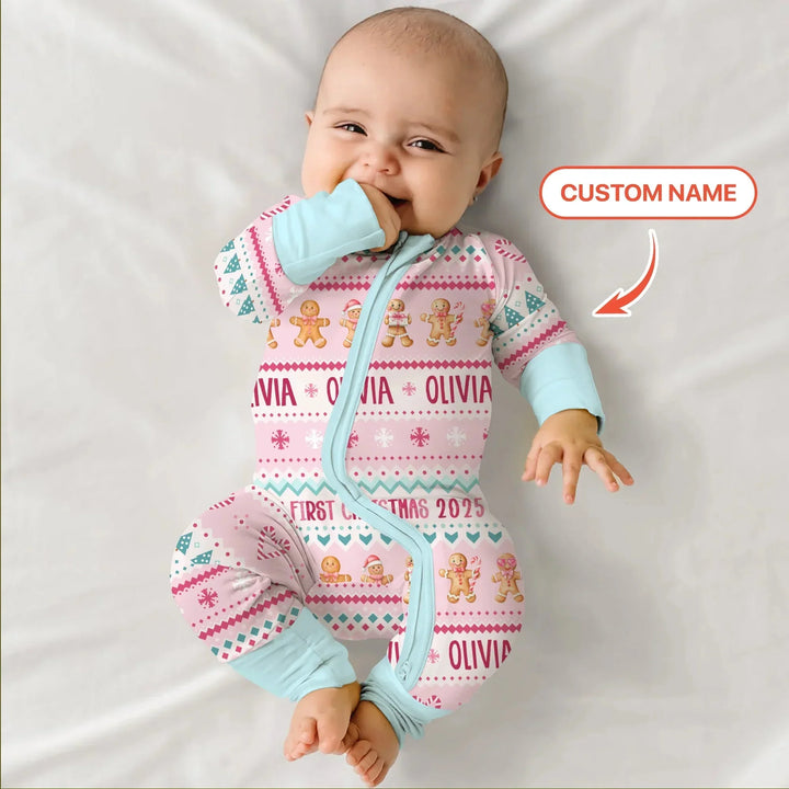 Gingerbread the Pink Custom Name Convertible Zippy , Gingerbread the Pink Custom Name Convertible Zippy - 0-3M