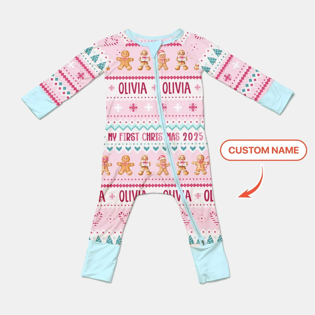 Gingerbread the Pink Custom Name Convertible Zippy , Gingerbread the Pink Custom Name Convertible Zippy - 0-3M
