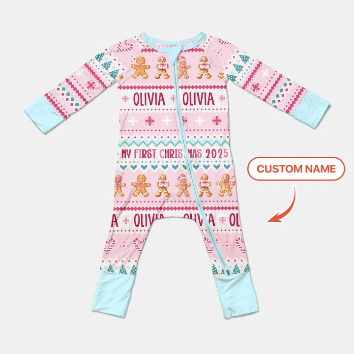 Gingerbread the Pink Custom Name Convertible Zippy , Gingerbread the Pink Custom Name Convertible Zippy - 0-3M