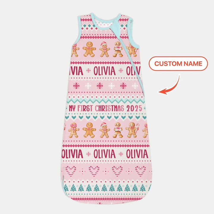 Gingerbread the Pink Custom Name Sleep Bag , Gingerbread the Pink Custom Name Sleep Bag - XS / 0.5 TOG