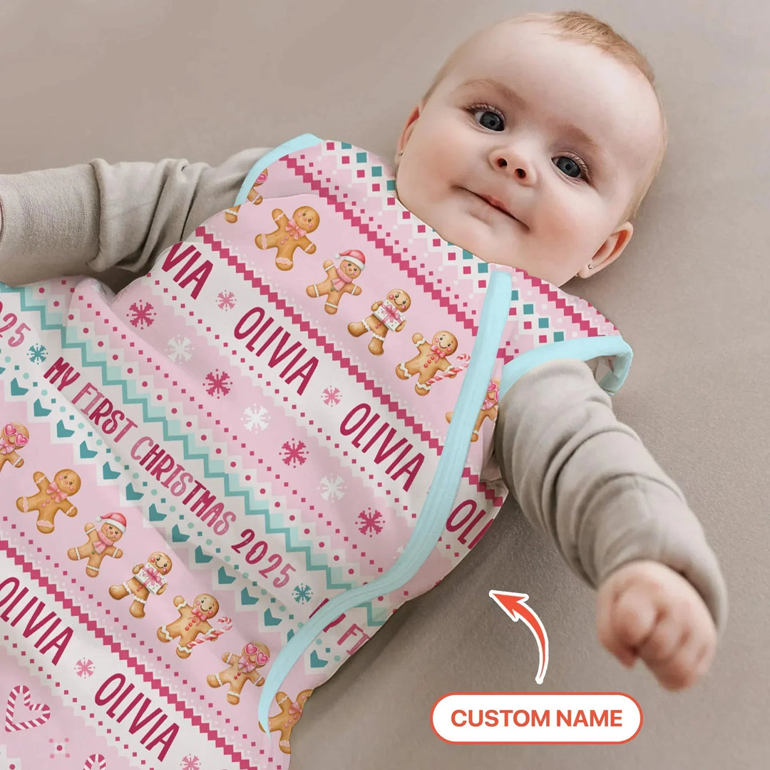 Gingerbread the Pink Custom Name Sleep Bag , Gingerbread the Pink Custom Name Sleep Bag - XS / 0.5 TOG