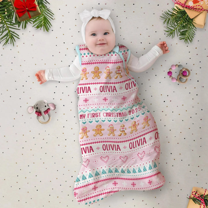 Gingerbread the Pink Custom Name Sleep Bag , Gingerbread the Pink Custom Name Sleep Bag - XS / 0.5 TOG