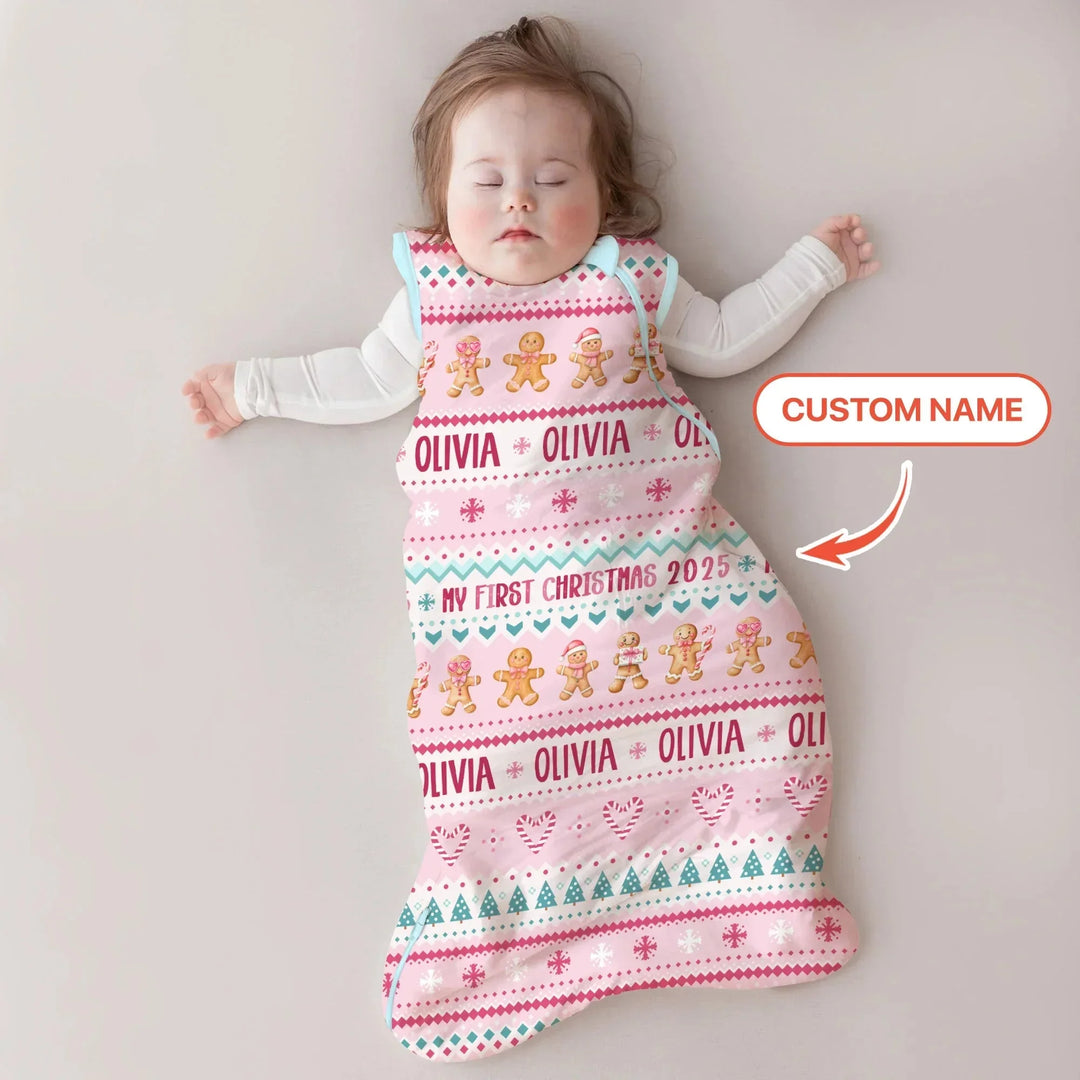 Gingerbread the Pink Custom Name Sleep Bag , Gingerbread the Pink Custom Name Sleep Bag - XS / 0.5 TOG