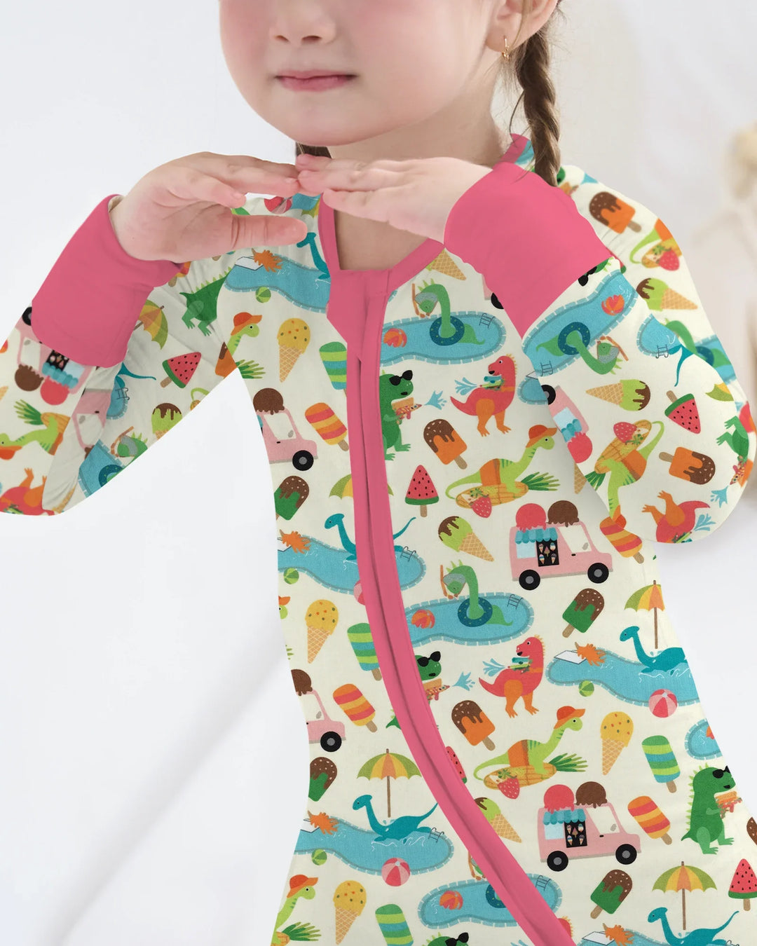 Dino Summer Splash Bamboo Convertible Zippy