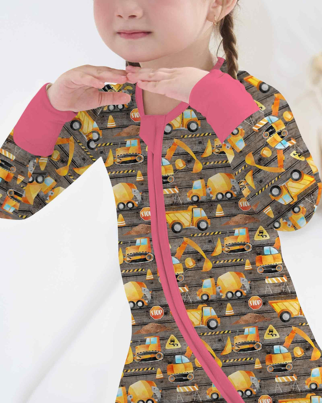 Construction Vehicles Bamboo Convertible Zippy