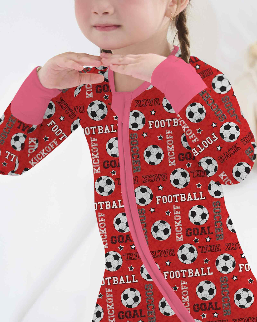Red Soccer Ball Bamboo Convertible Zippy