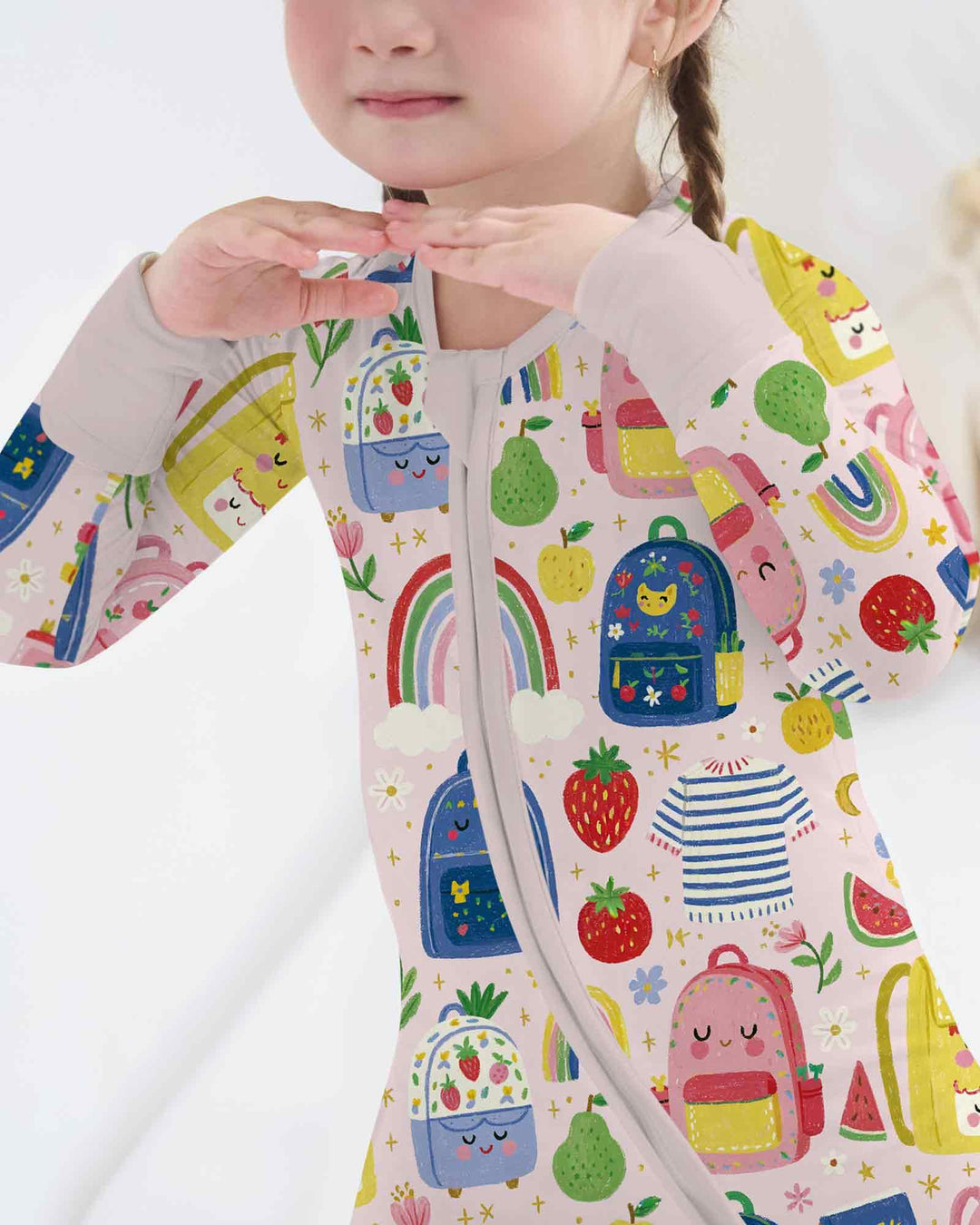 Sweet Rainbow School Adventure Bamboo Convertible Zippy