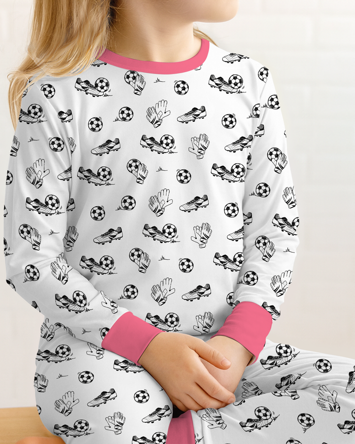 Future Soccer Champion Bamboo Two Piece Long Sleeve Pajama Set