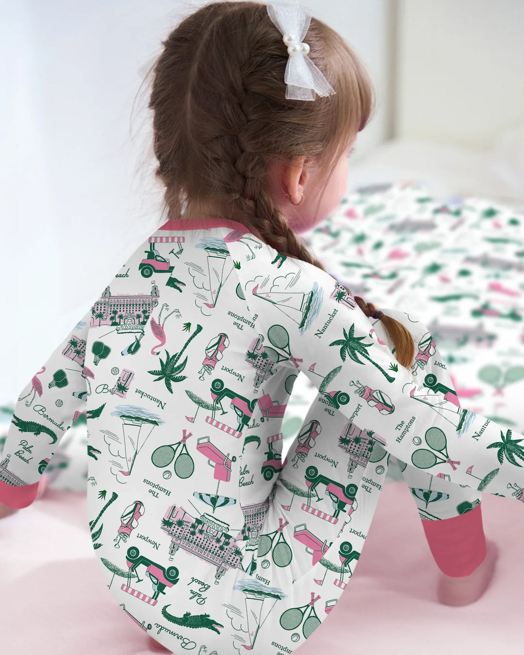 Preppy Palm Getaway Bamboo Convertible Zippy
