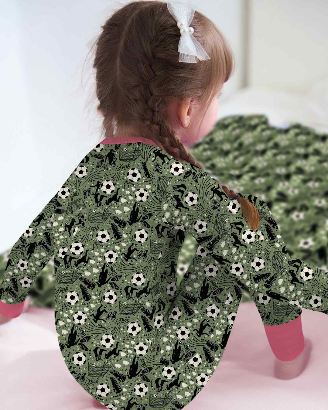 Sage Green Soccer Dreams Bamboo Convertible Zippy