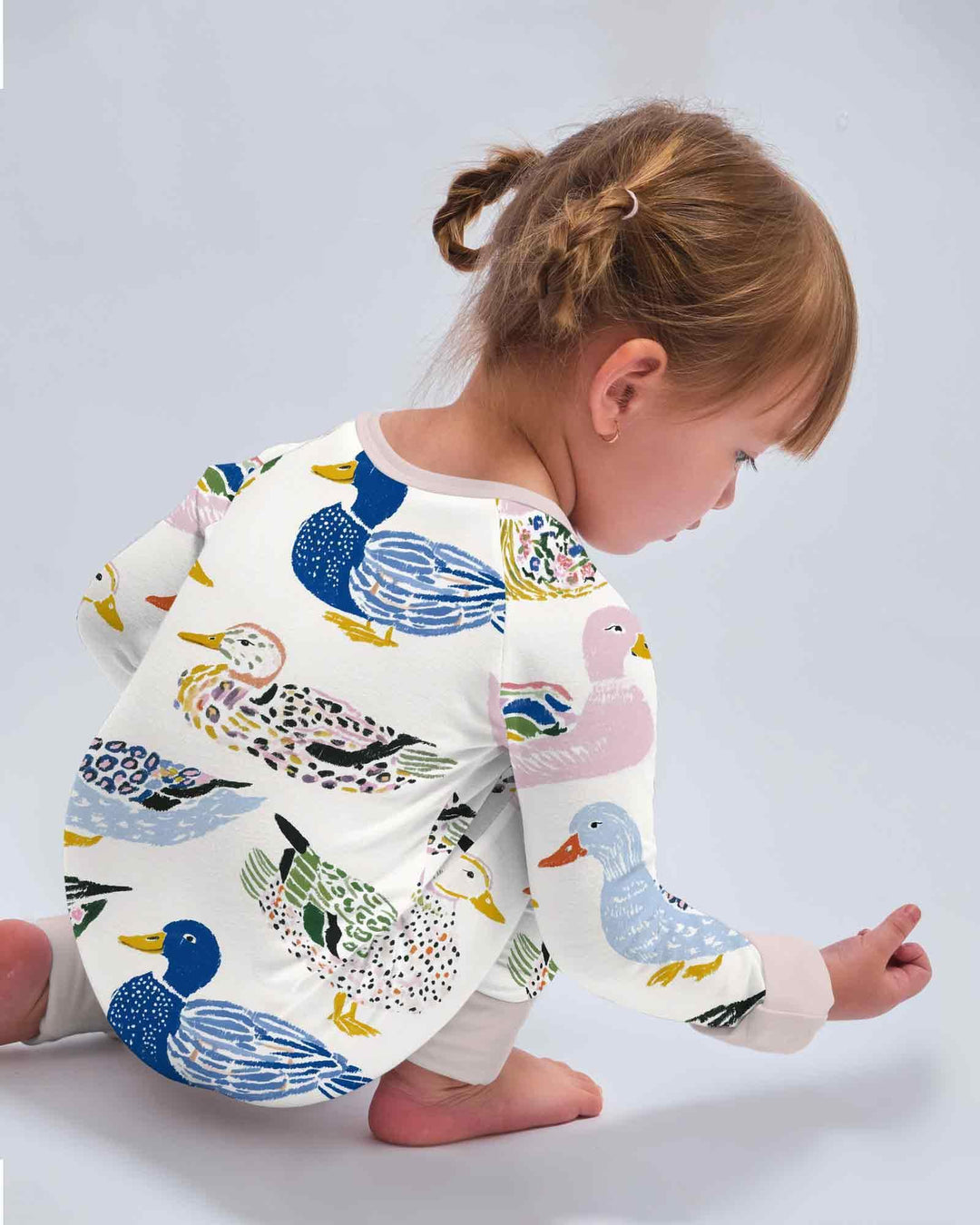 Whimsical Garden Ducks Bamboo Convertible Zippy