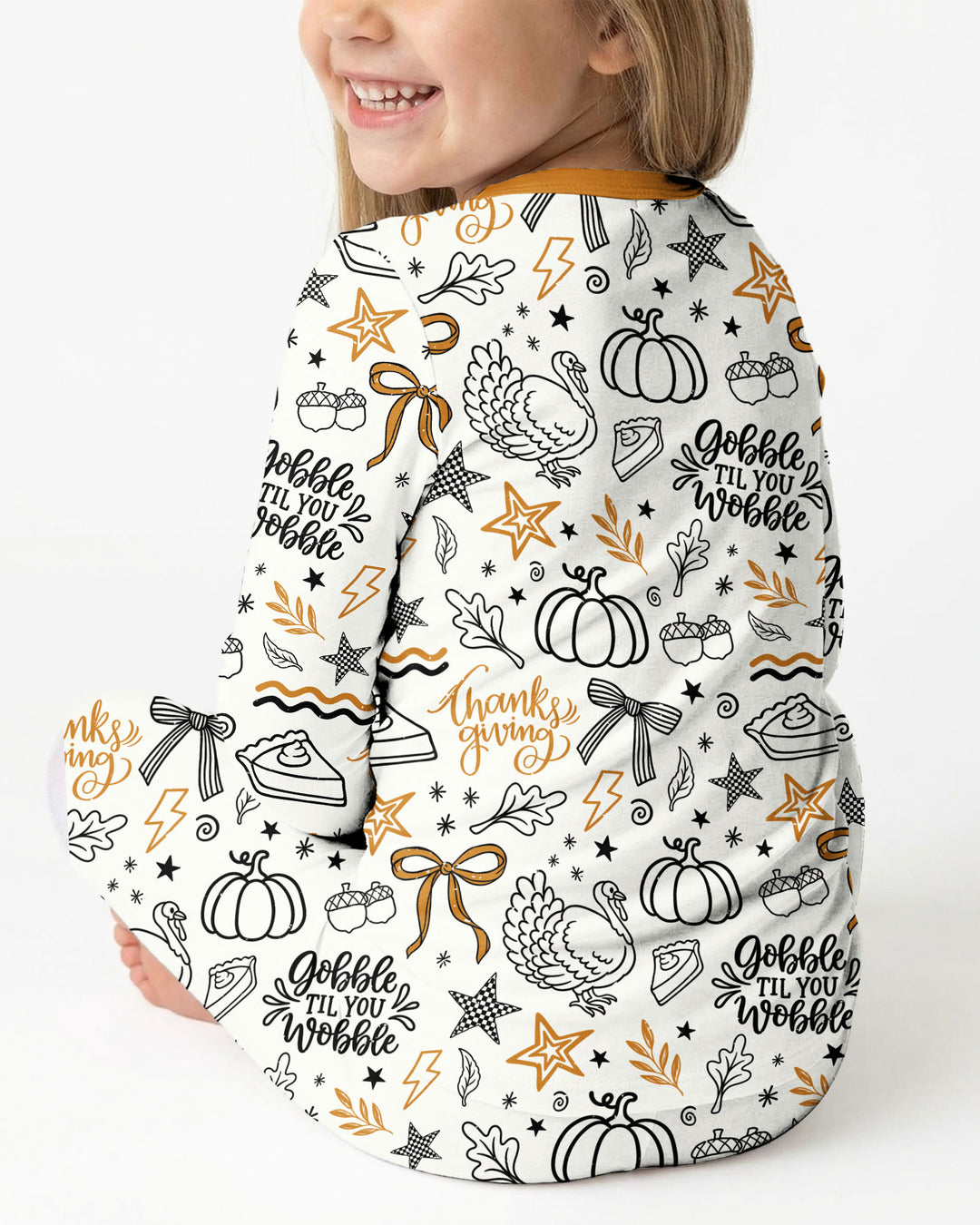 Cute Coquette Fal Bamboo Two Piece Long Sleeve Pajama Set