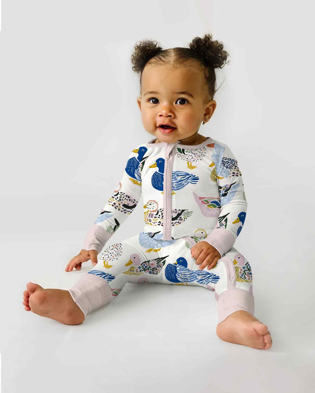 Whimsical Garden Ducks Bamboo Convertible Zippy
