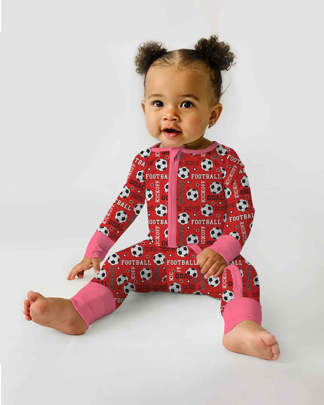 Red Soccer Ball Bamboo Convertible Zippy