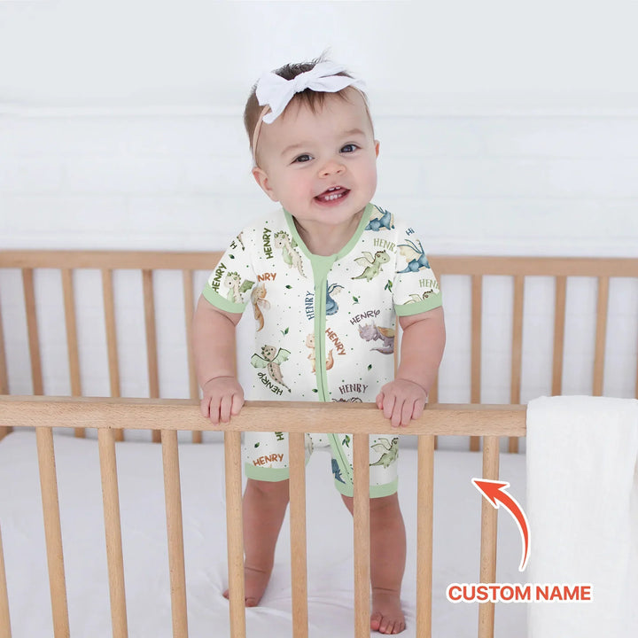 Sweet Baby Dragons Custom Name Bamboo Shorty Zippy