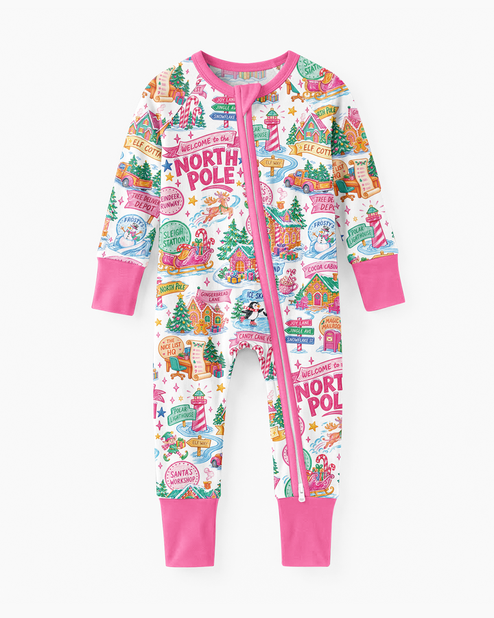 Retro North Pole Bamboo Convertible Zippy