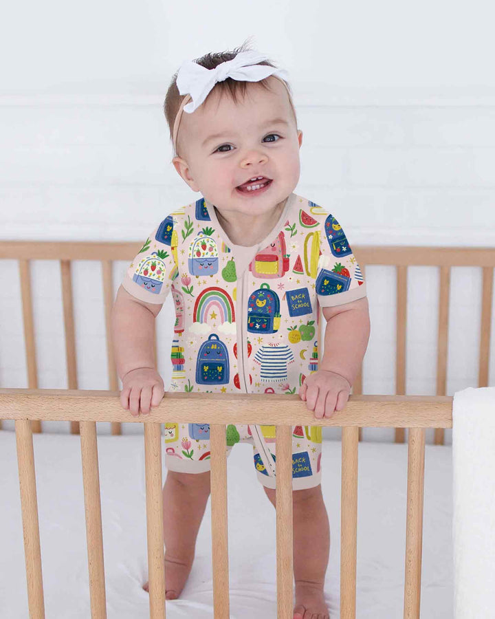 Sweet Rainbow School Adventure Days Bamboo Shorty Zippy