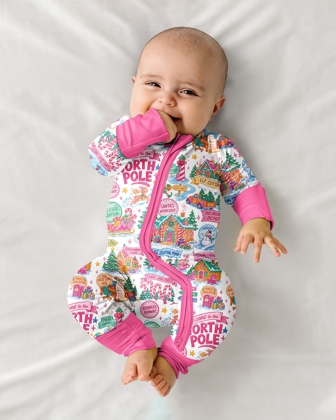 Retro North Pole Bamboo Convertible Zippy