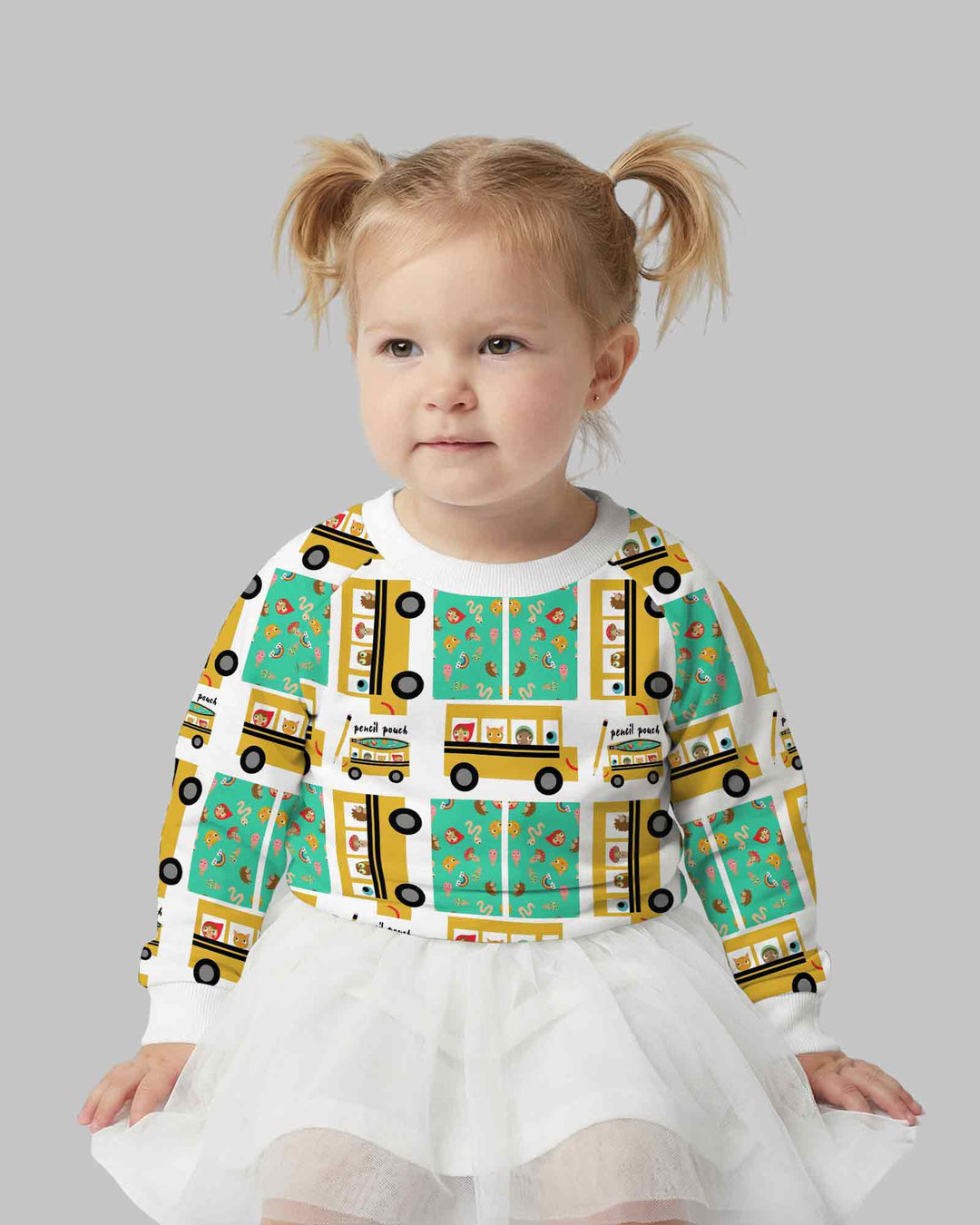 School Bus Adventures Bamboo Crewneck Sweatshirt