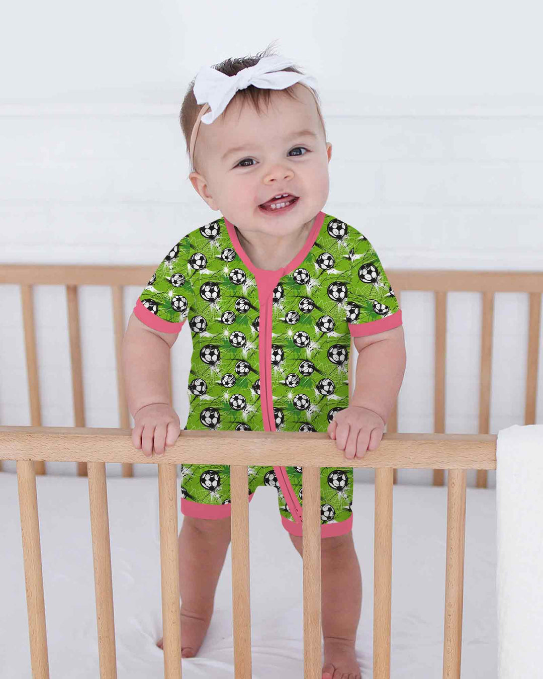 Green Soccer Energy Bamboo Shorty Zippy