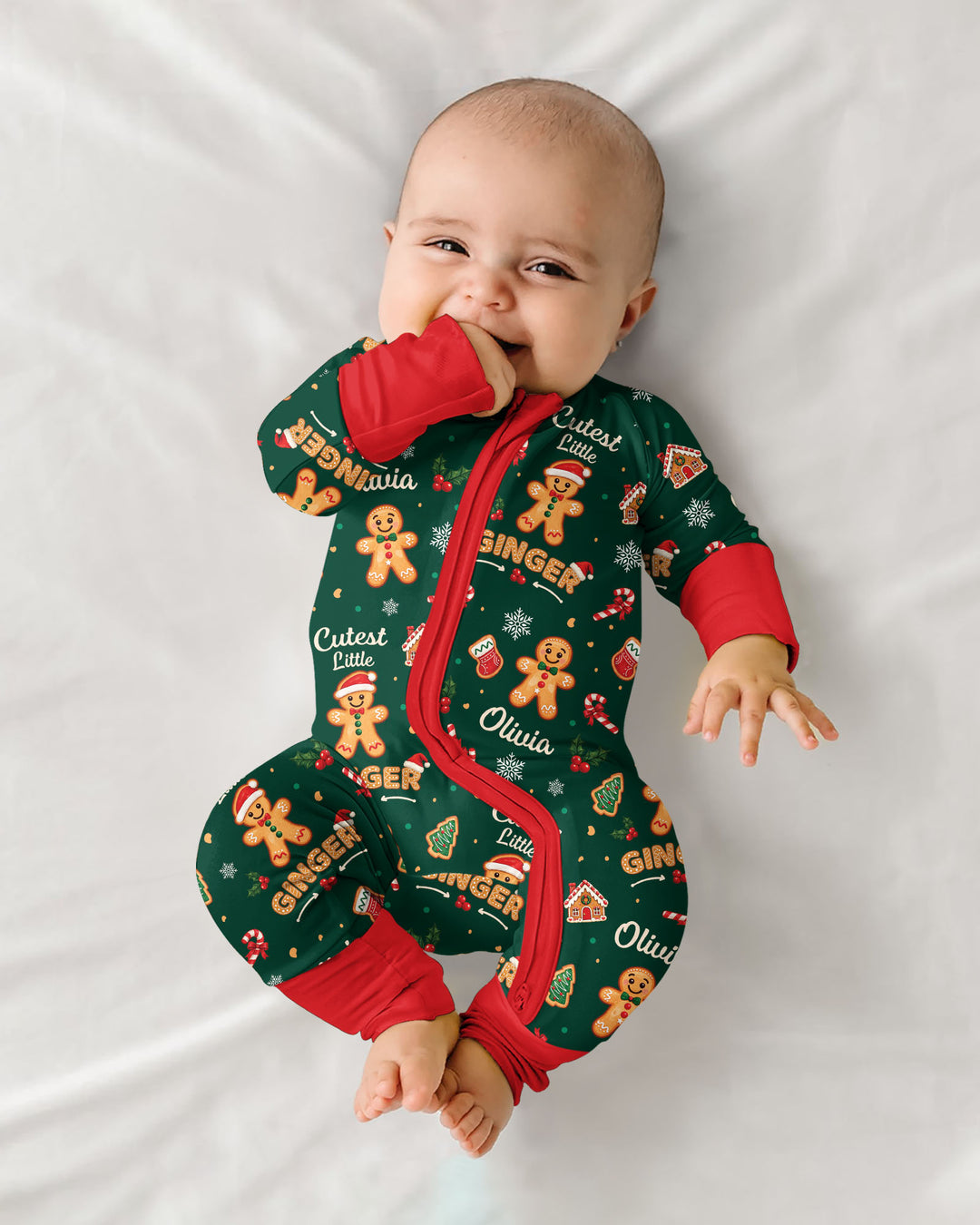 Custom Name Cutest Little Ginger Bamboo Convertible Zippy