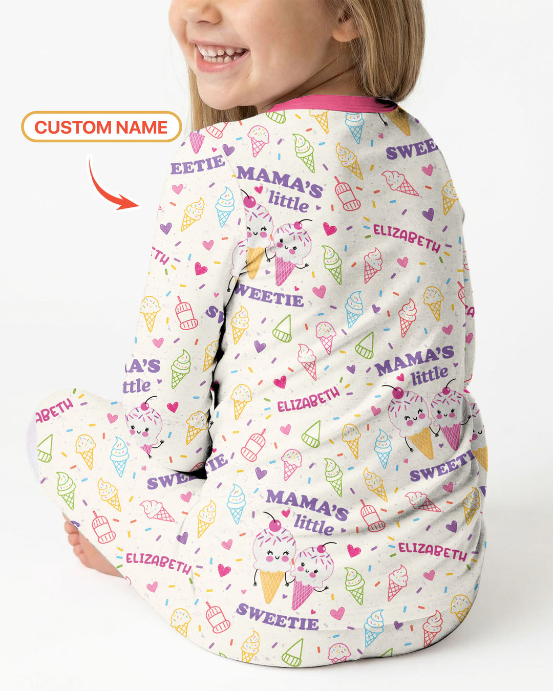 Mama's Little Sweetie Bamboo Two Piece Long Sleeve Pajama Set